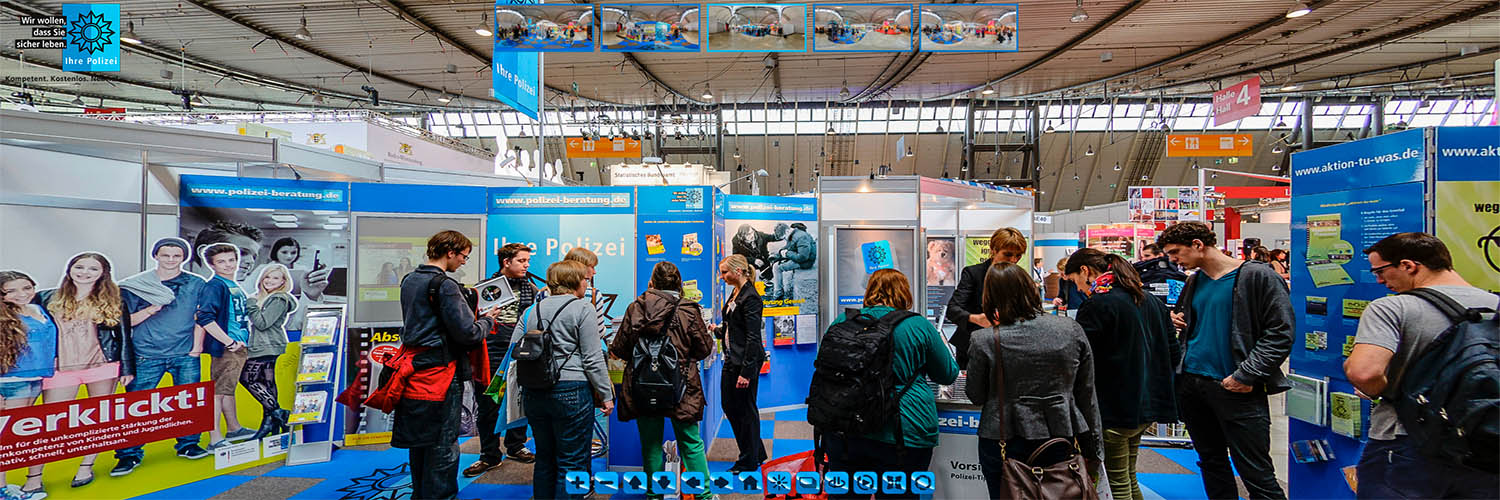 Virtuelle Panorama-Tour auf dem Messestand des ProPK bei der didacta 2014