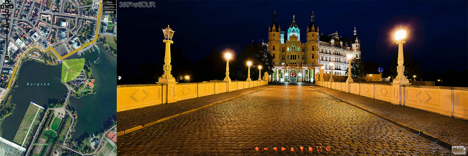 virtuelle Tour rund um das Schloss Schwerin und in Schwerin