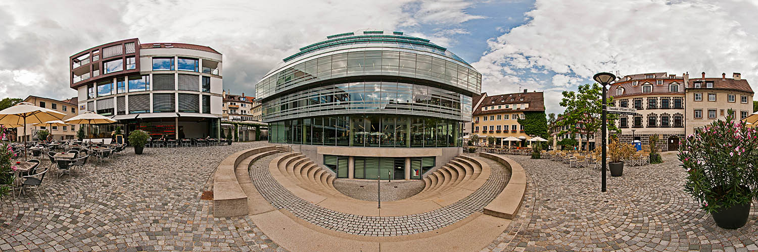 360°-Panorama von Ulm - Neue Bibliothek am Theodor-Pfizer-Platz