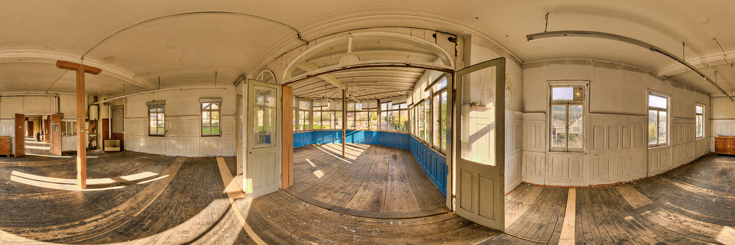 360°-Panorama in Lorch - Gastraum in der ehemaligen Gaststätte Harmonie