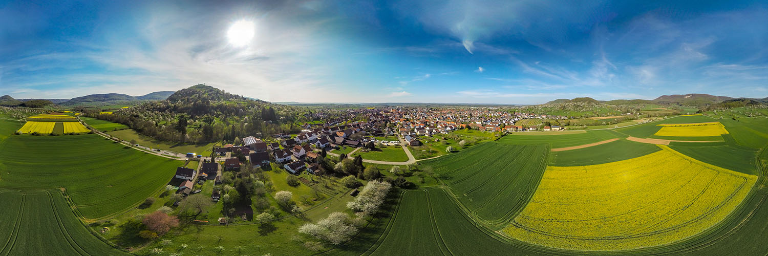 360° Airpanorama in Weilheim an der Teck mit der Limburg